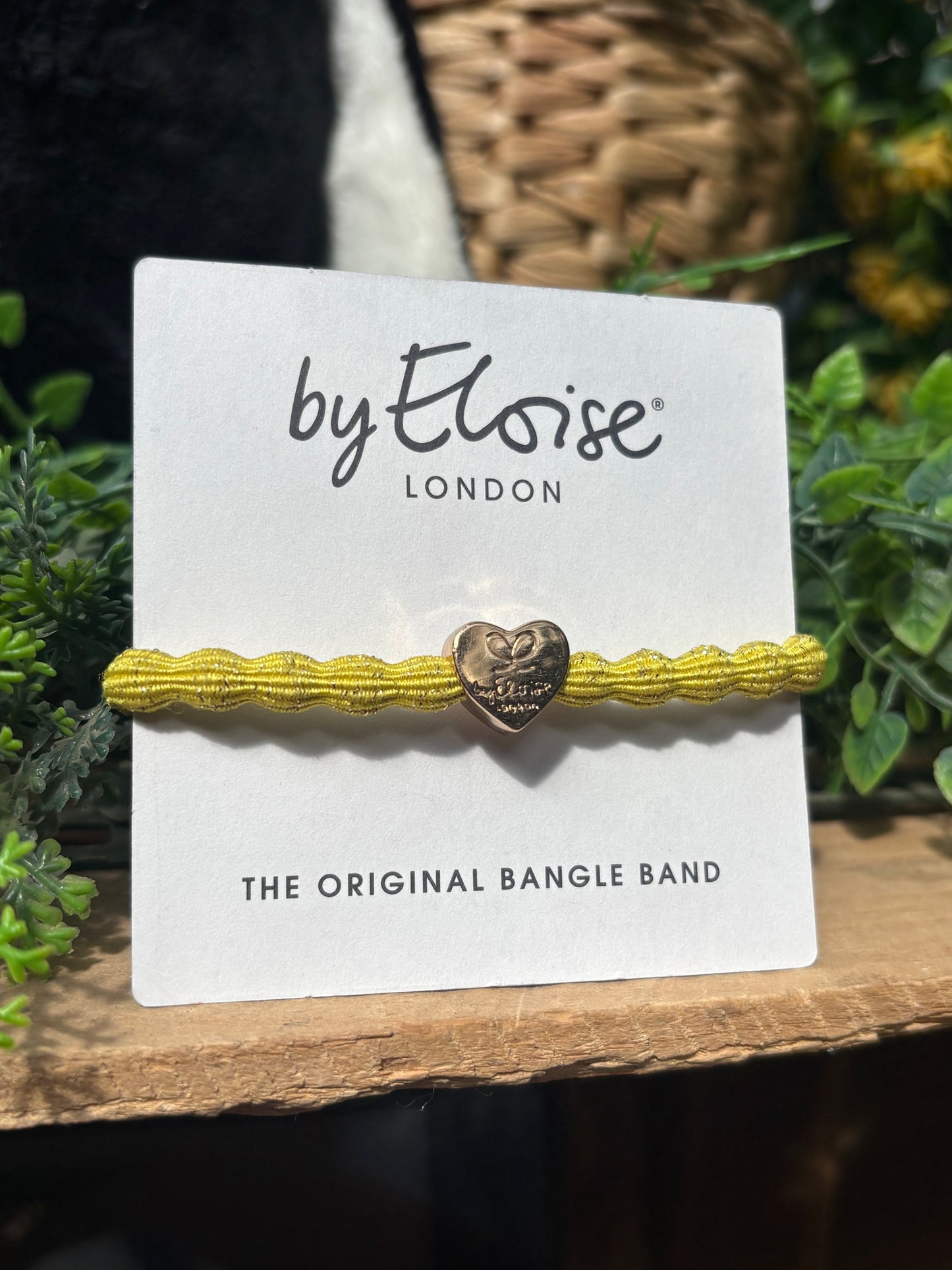 Yellow Heart Bangle Band