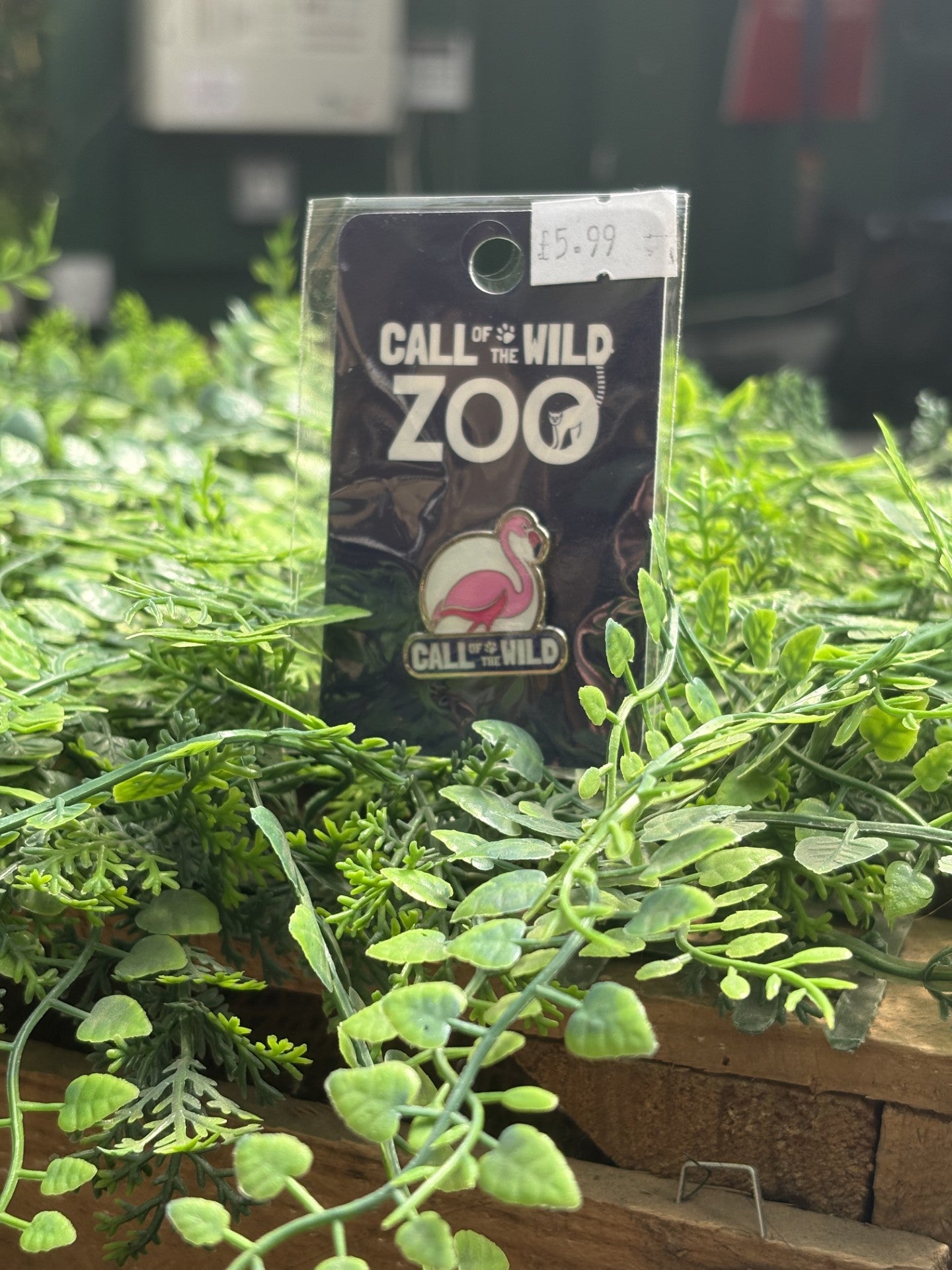 Call of the Wild Flamingo Pin Badge