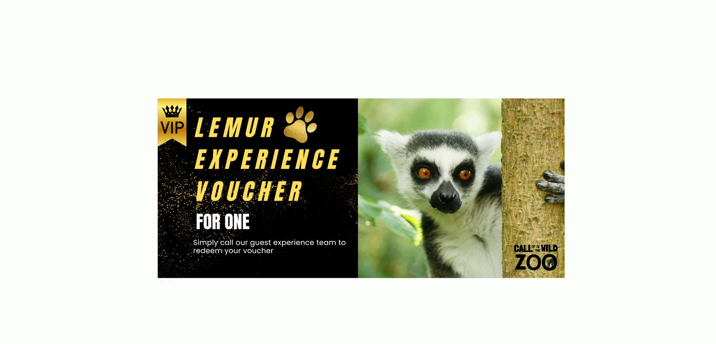 Lemur Ultimate Gift - Adoption Pack and Experience Voucher for one