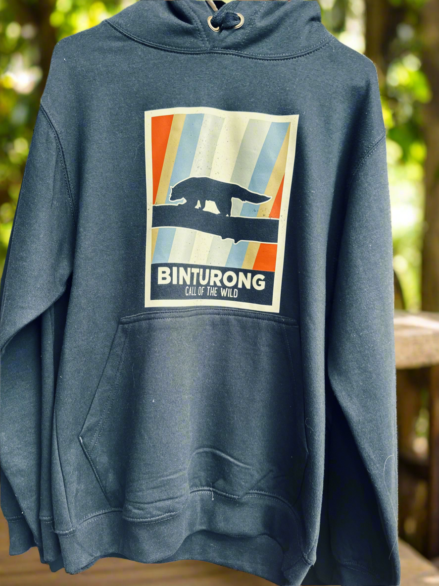 Navy Binturong on branch Hoodie