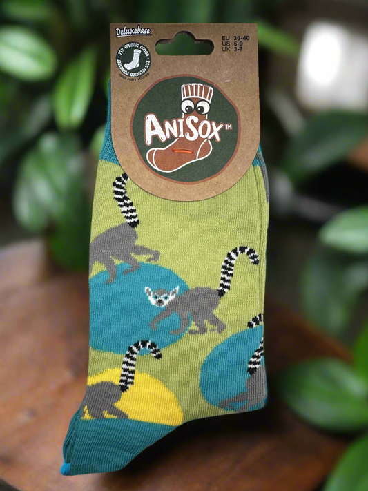 Ring-Tailed Lemur Socks