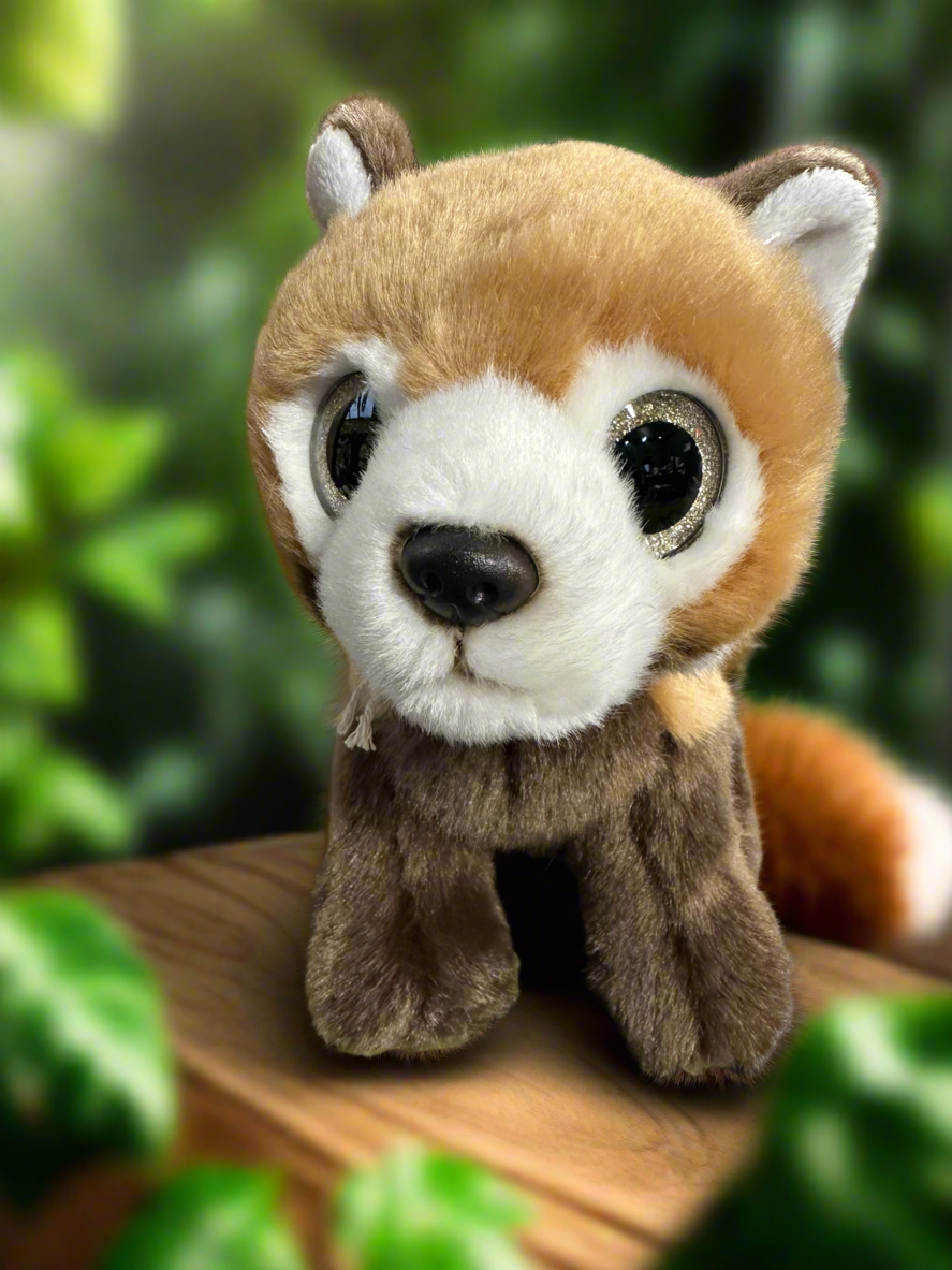 Red Panda Glitter Eyes Plush