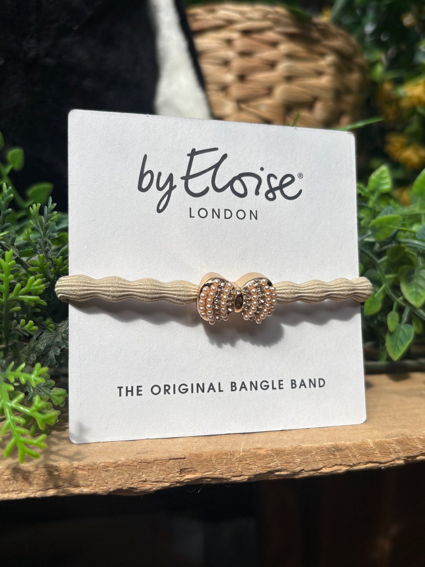 Glitter Bow Bangle Band