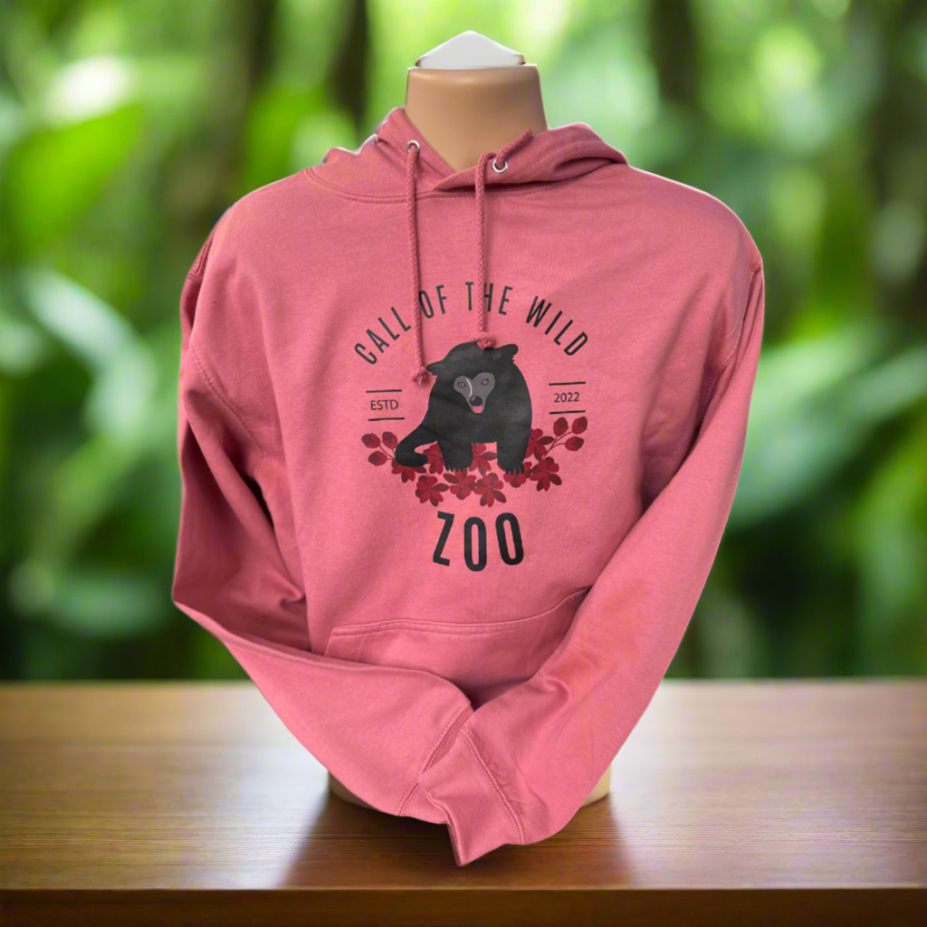 Dusty Rose Binturong & Flower Hoodie