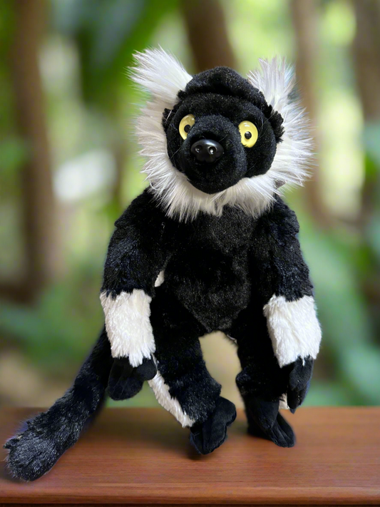 Wild Republic Large Ruffed Lemur Plush