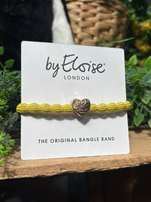Yellow Heart Bangle Band