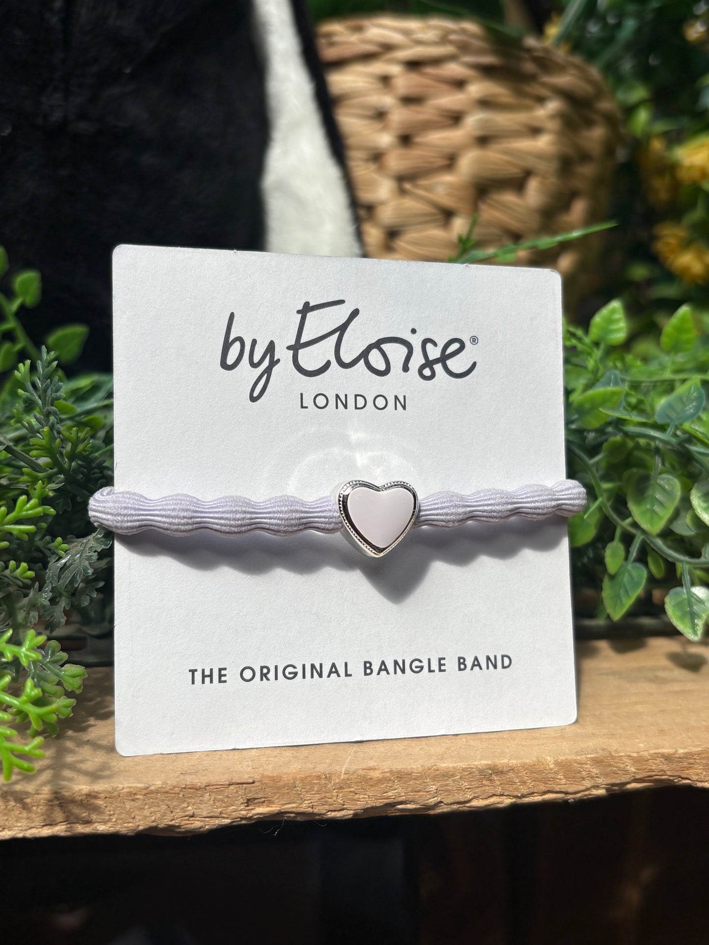 Lilac Heart Bangle Band