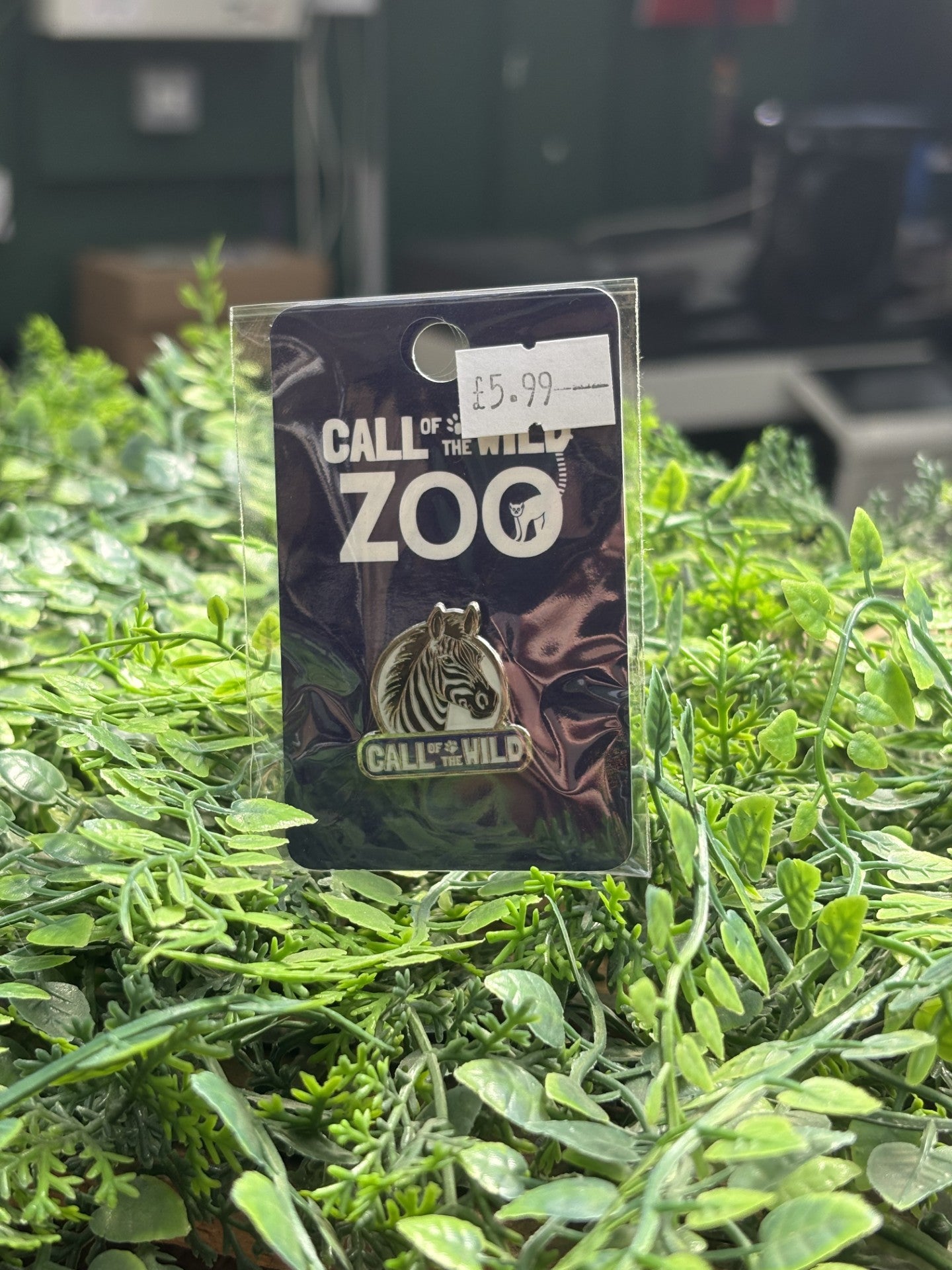 Call of the Wild Zebra Pin Badge